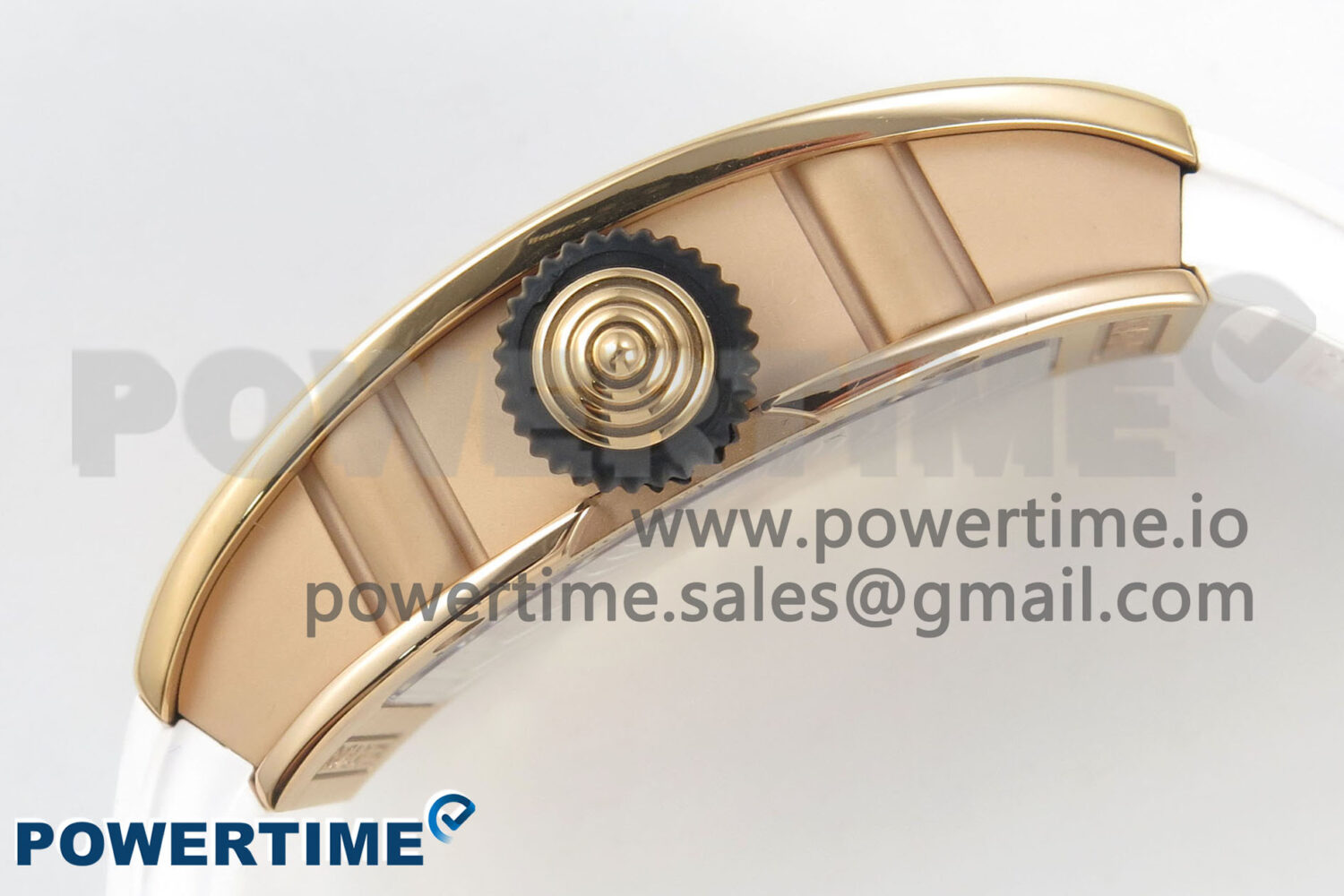 RM07 Ladies RG Diamonds Bezel ZF 1:1 Best Edition Red Diamonds Skeleton Dial on White Rubber Strap CRMA2 Clone - Image 6