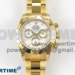 Daytona 126508 YG Clean 1:1 Best Edition White Dial on YG Bracelet Super Clone DD4131