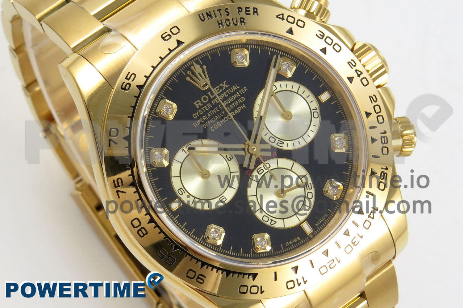 Daytona 126508 YG Clean 1:1 Best Edition Black/YG Diamonds Dial on YG Bracelet Super Clone DD4131 - Image 2