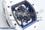 RM055 White Ceramic ZF 1:1 Best Edition on Shark Rubber Strap RMUL2 Super Clone - Image 2