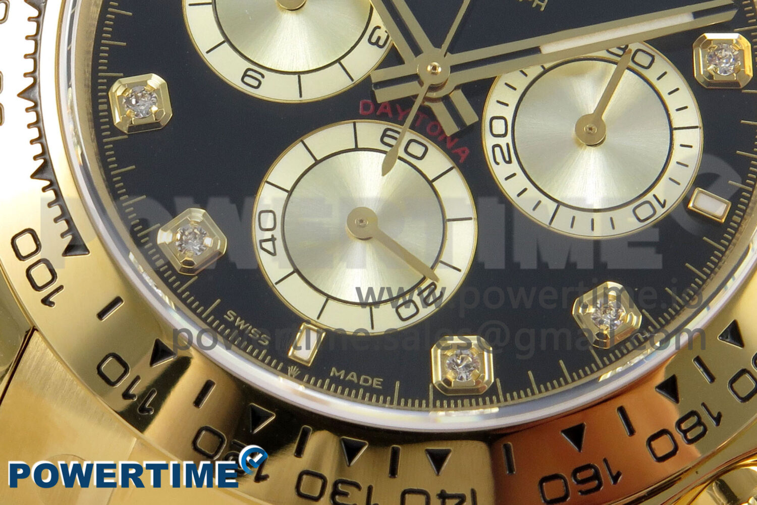 Daytona 126508 YG Clean 1:1 Best Edition Black/YG Diamonds Dial on YG Bracelet Super Clone DD4131 - Image 5