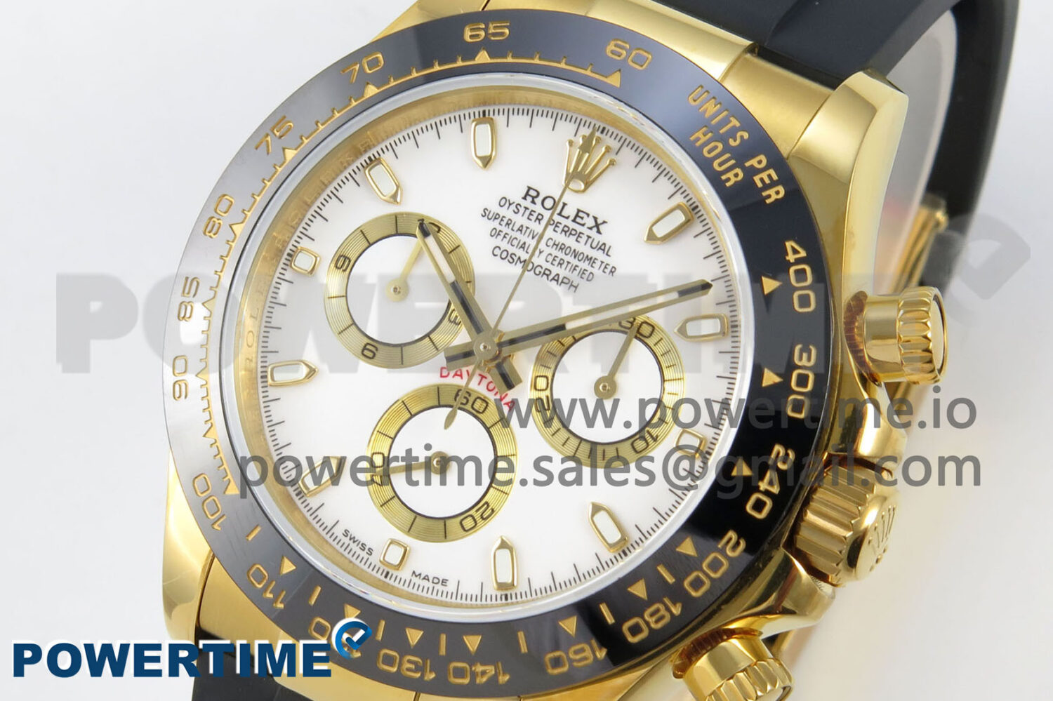 Daytona 116518 QF 1:1 Best Edition White/YG Dial on Oysterflex Strap SH4130 V11（Gain Weight） - Image 3