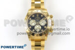 Daytona 126508 YG Clean 1:1 Best Edition Black/YG Diamonds Dial on YG Bracelet Super Clone DD4131