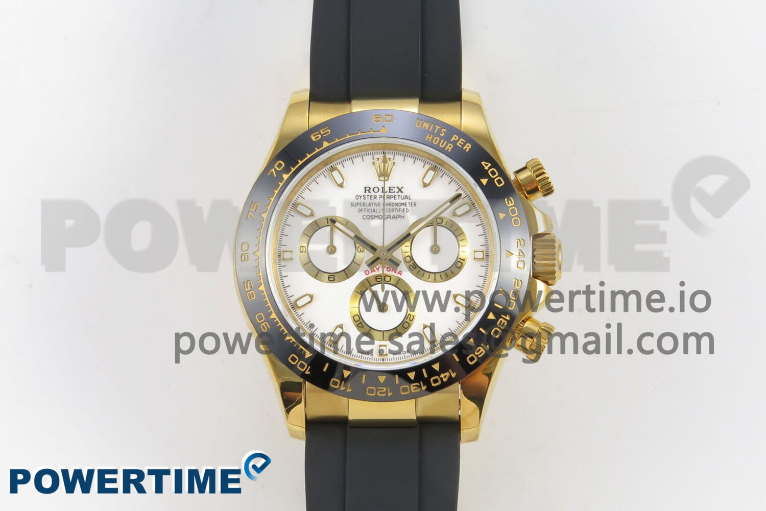Daytona 116518 QF 1:1 Best Edition White/YG Dial on Oysterflex Strap SH4130 V11（Gain Weight） - Image 1