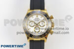 Daytona 116518 QF 1:1 Best Edition White/YG Dial on Oysterflex Strap SH4130 V11（Gain Weight）