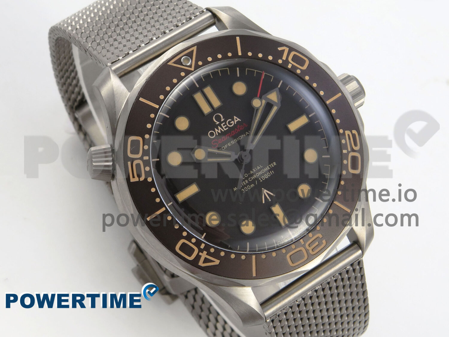 Seamaster 300 “No Time to Die” V6 Titanium VSF 1:1 Best Edition On Titanium Mesh Bracelet A8806 (Free Nato) - Image 2