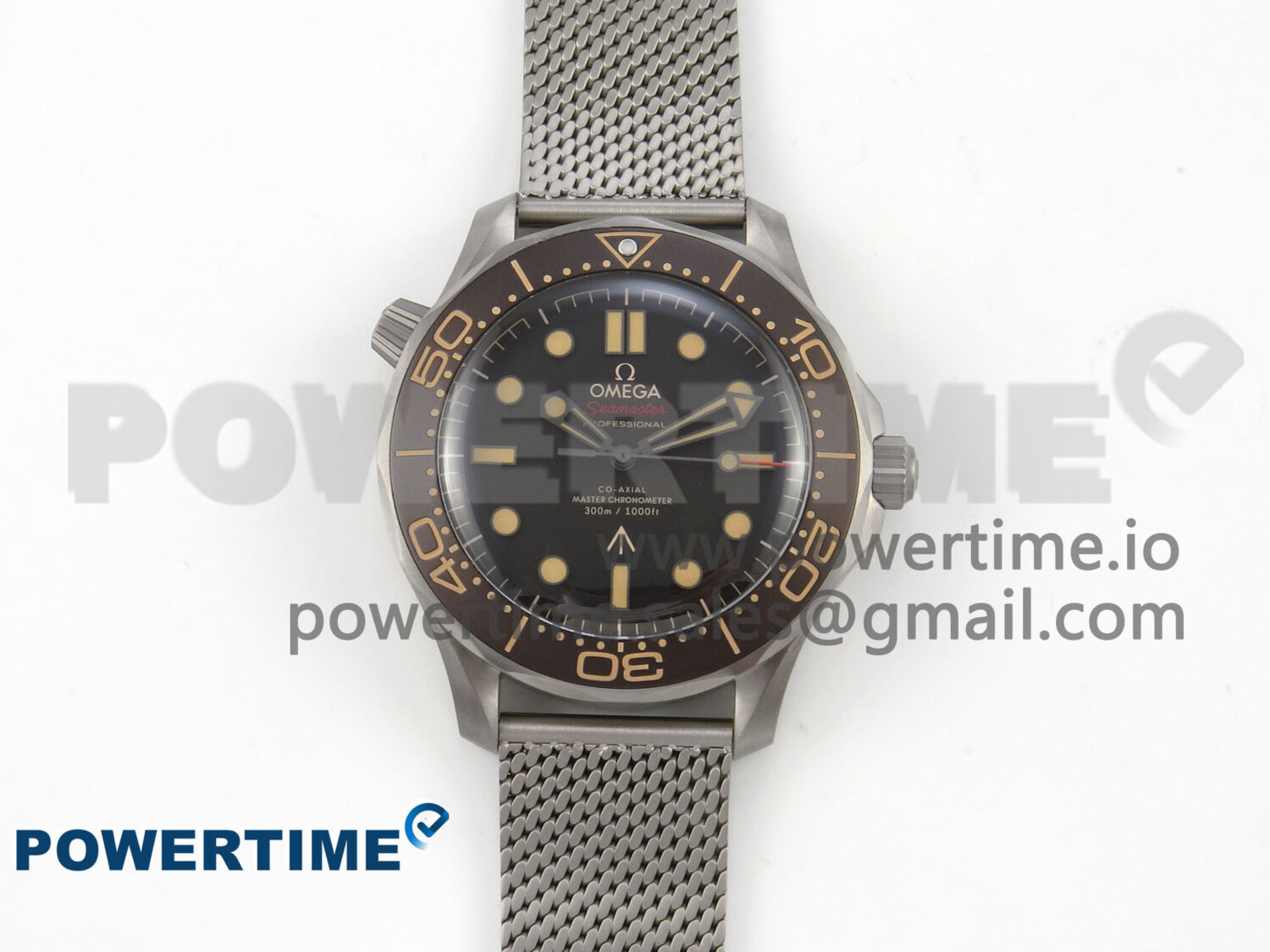 Seamaster 300 “No Time to Die” V6 Titanium VSF 1:1 Best Edition On Titanium Mesh Bracelet A8806 (Free Nato) - Image 1