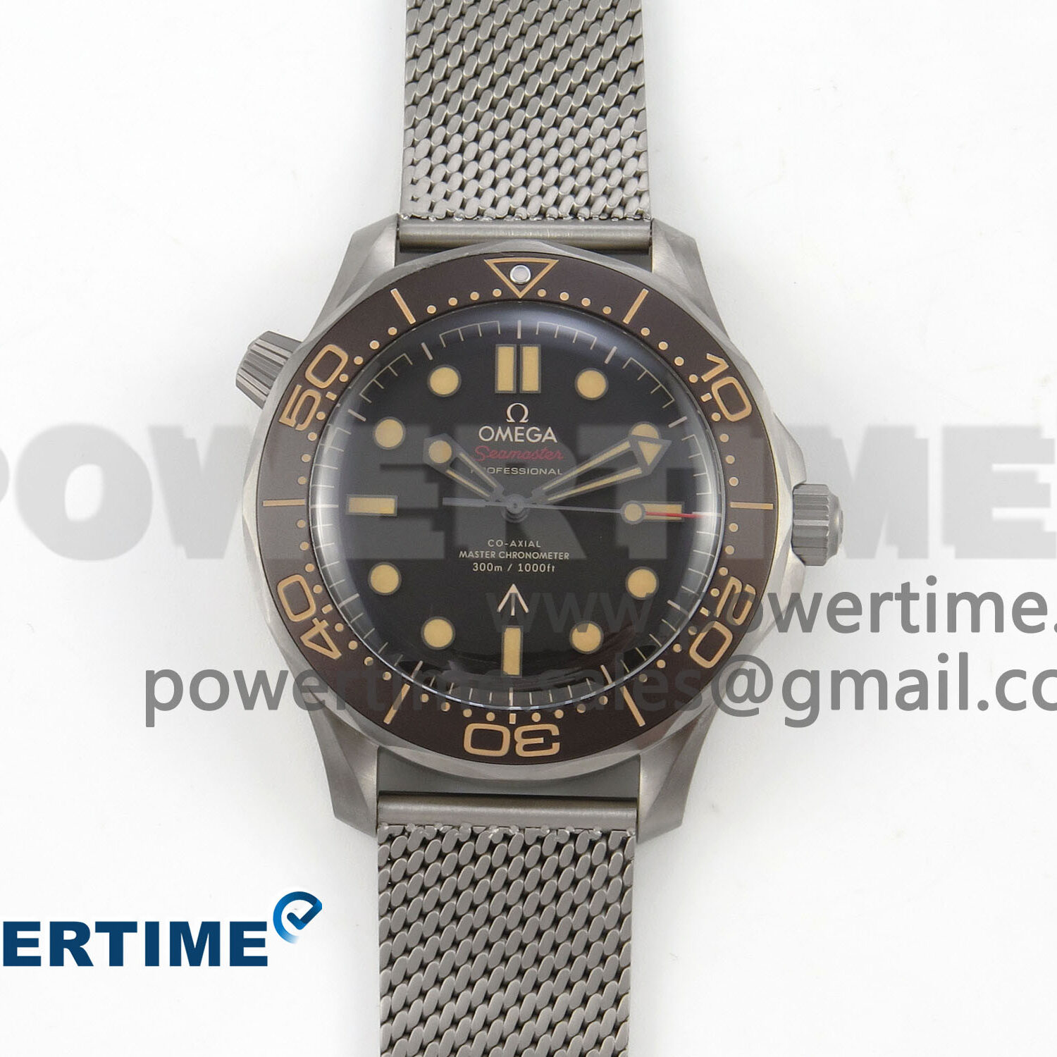Seamaster 300 “No Time to Die” V6 Titanium VSF 1:1 Best Edition On Titanium Mesh Bracelet A8806 (Free Nato)