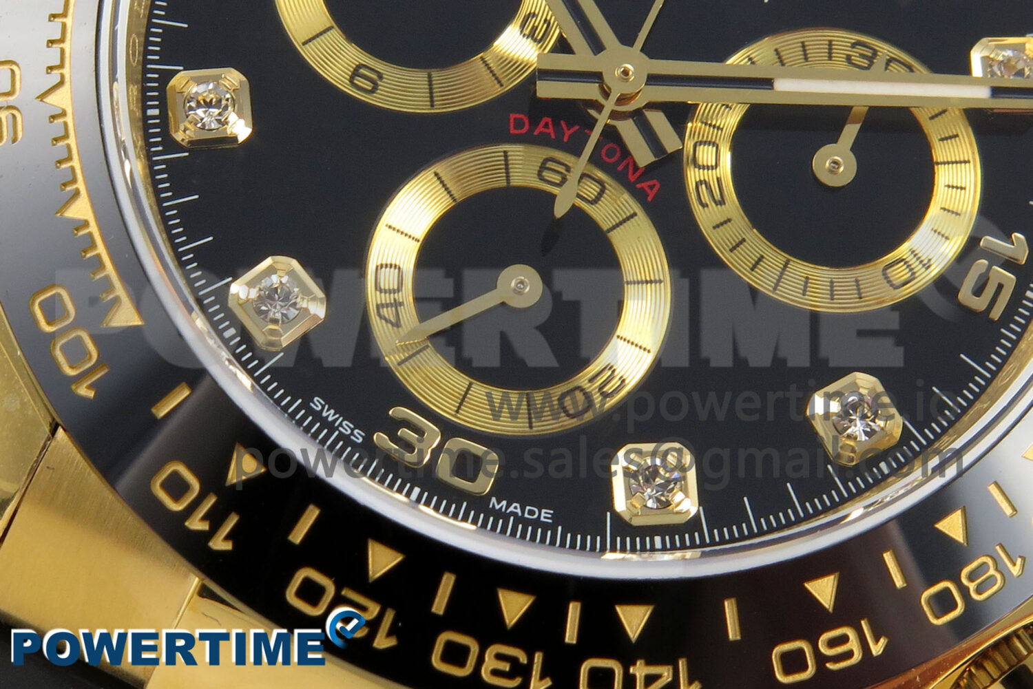 Daytona 116518 QF 1:1 Best Edition Black/YG Dial on Oysterflex Strap SH4130 V11（Gain Weight） - Image 5
