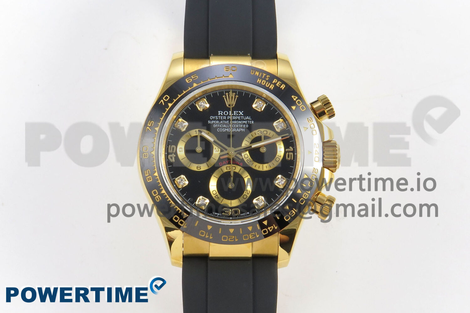 Daytona 116518 QF 1:1 Best Edition Black/YG Dial on Oysterflex Strap SH4130 V11（Gain Weight） - Image 1