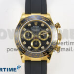 Daytona 116518 QF 1:1 Best Edition Black/YG Dial on Oysterflex Strap SH4130 V11（Gain Weight）