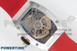 RM07 Ladies SS Diamonds Bezel ZF 1:1 Best Edition Red Diamonds Skeleton Dial on Red Rubber Strap CRMA2 Clone - Image 9