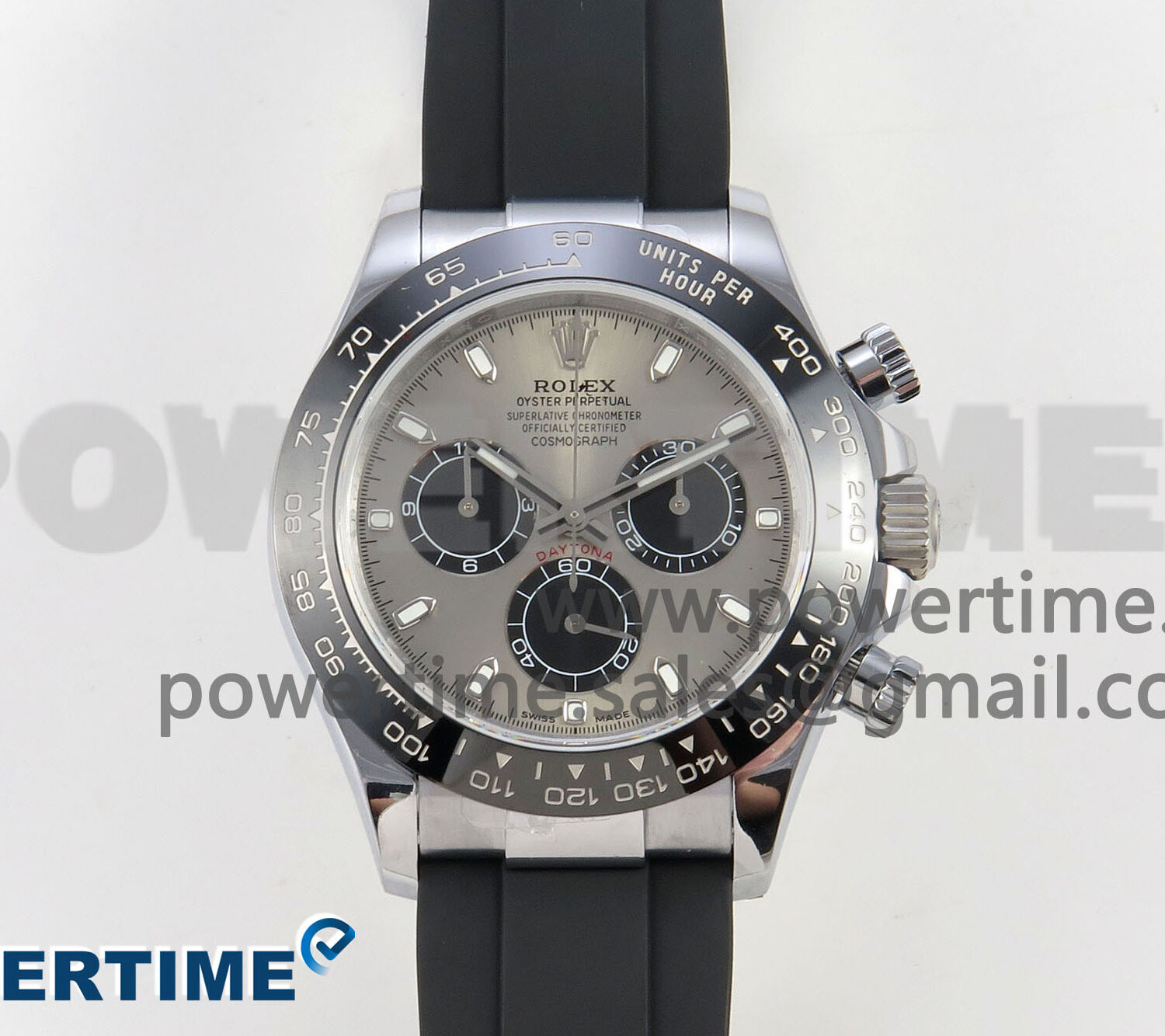 Daytona 116519 QF 1:1 Best Edition Grey/Black Dial on Oysterflex Strap SH4130 V11（Gain Weight）