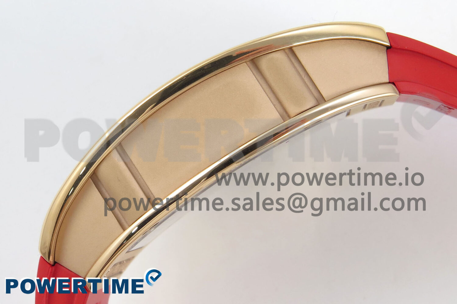 RM07 Ladies RG Diamonds Bezel ZF 1:1 Best Edition Red Diamonds Skeleton Dial on Red Rubber Strap CRMA2 Clone - Image 7