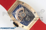 RM07 Ladies RG Diamonds Bezel ZF 1:1 Best Edition Red Diamonds Skeleton Dial on Red Rubber Strap CRMA2 Clone - Image 8