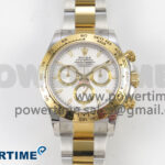 Daytona 126503 SS/YG Clean 1:1 Best Edition 904L White Dial on SS/YG Bracelet Super Clone DD4131