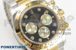 Daytona 126503 Clean 1:1 Best Edition 904L Black/YG Diamond Dial on SS/YG Bracelet Super Clone DD4131 - Image 2