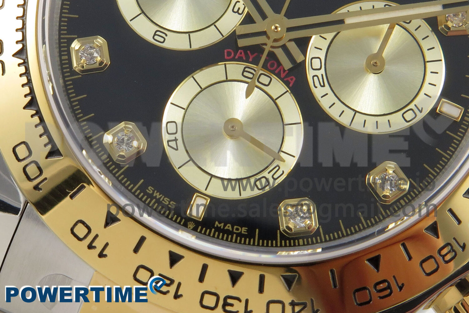 Daytona 126503 Clean 1:1 Best Edition 904L Black/YG Diamond Dial on SS/YG Bracelet Super Clone DD4131 - Image 5