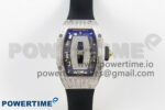 RM07 Ladies SS Diamonds Bezel ZF 1:1 Best Edition Black Diamonds Skeleton D