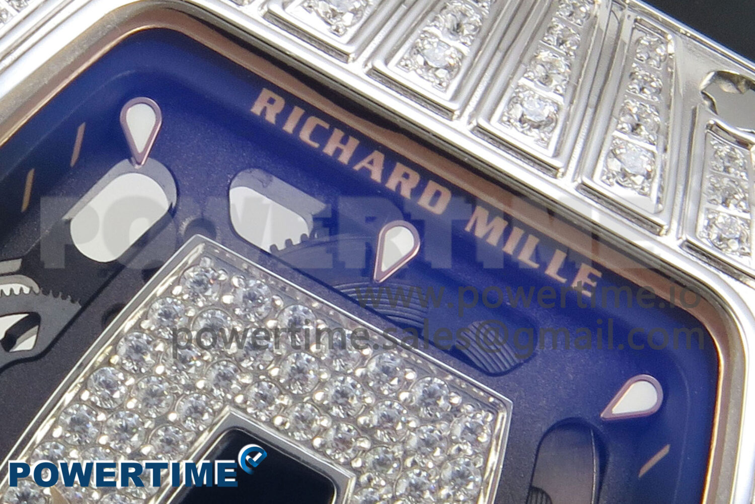 RM07 Ladies SS Diamonds Bezel ZF 1:1 Best Edition Black Diamonds Skeleton D - Image 4