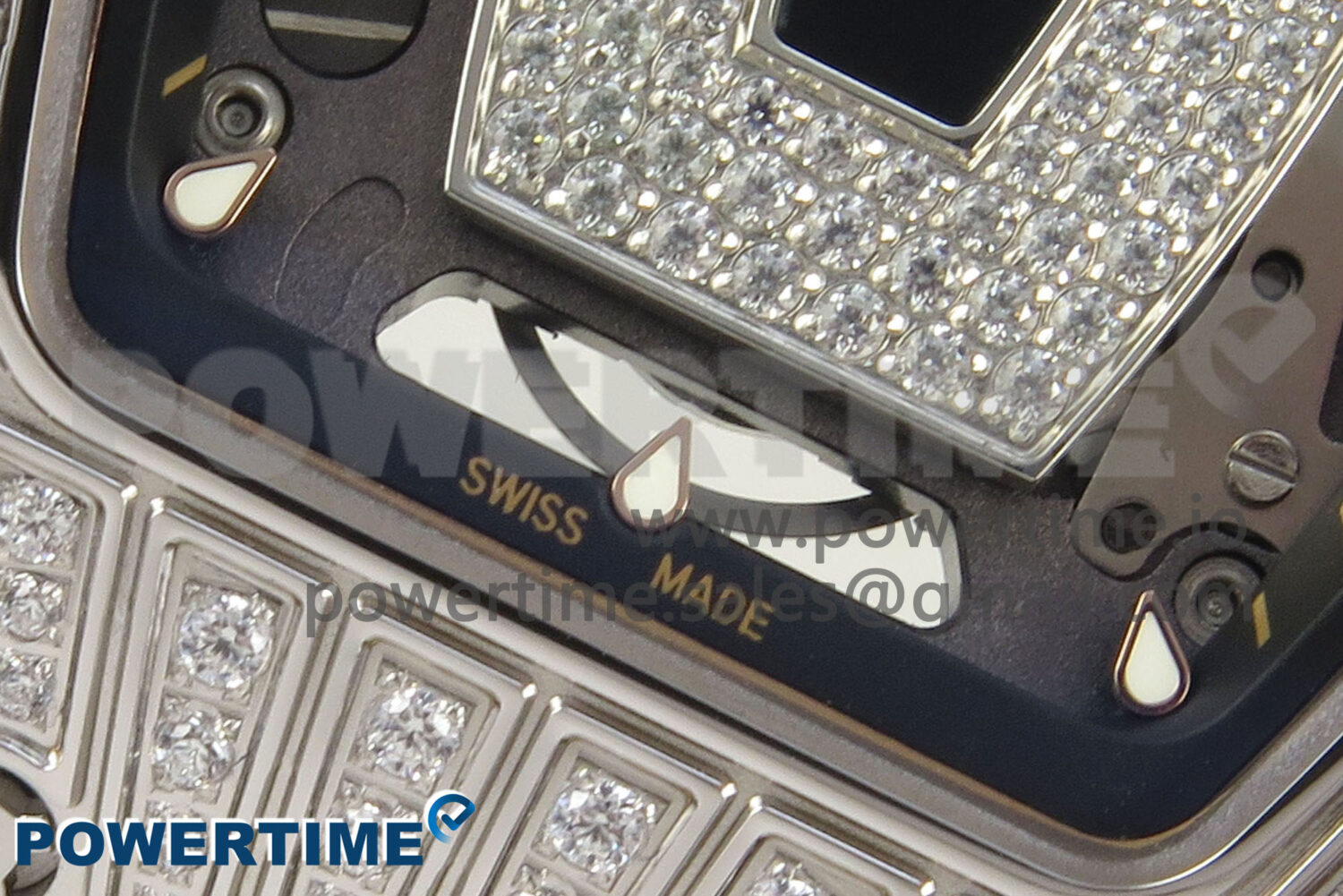 RM07 Ladies SS Diamonds Bezel ZF 1:1 Best Edition Black Diamonds Skeleton D - Image 5