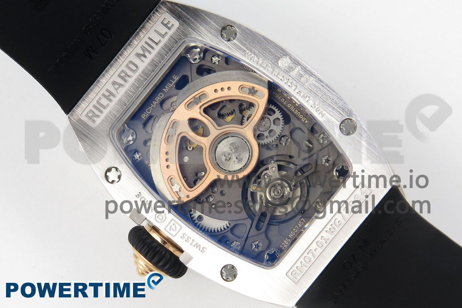 RM07 Ladies SS Diamonds Bezel ZF 1:1 Best Edition Black Diamonds Skeleton D - Image 8