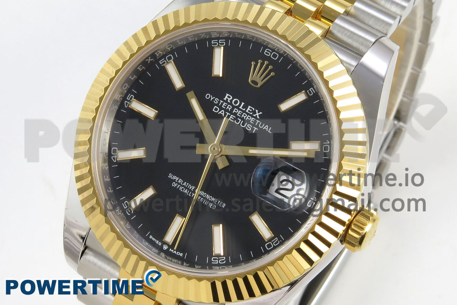 DateJust 41 126333 SS/YG ARF 1:1 Best Edition Black Stick Dial on Jubilee Bracelet SH3235 (Weighted) - Image 3