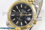 DateJust 41 126333 SS/YG ARF 1:1 Best Edition Black Stick Dial on Jubilee Bracelet SH3235 (Weighted) - Image 3