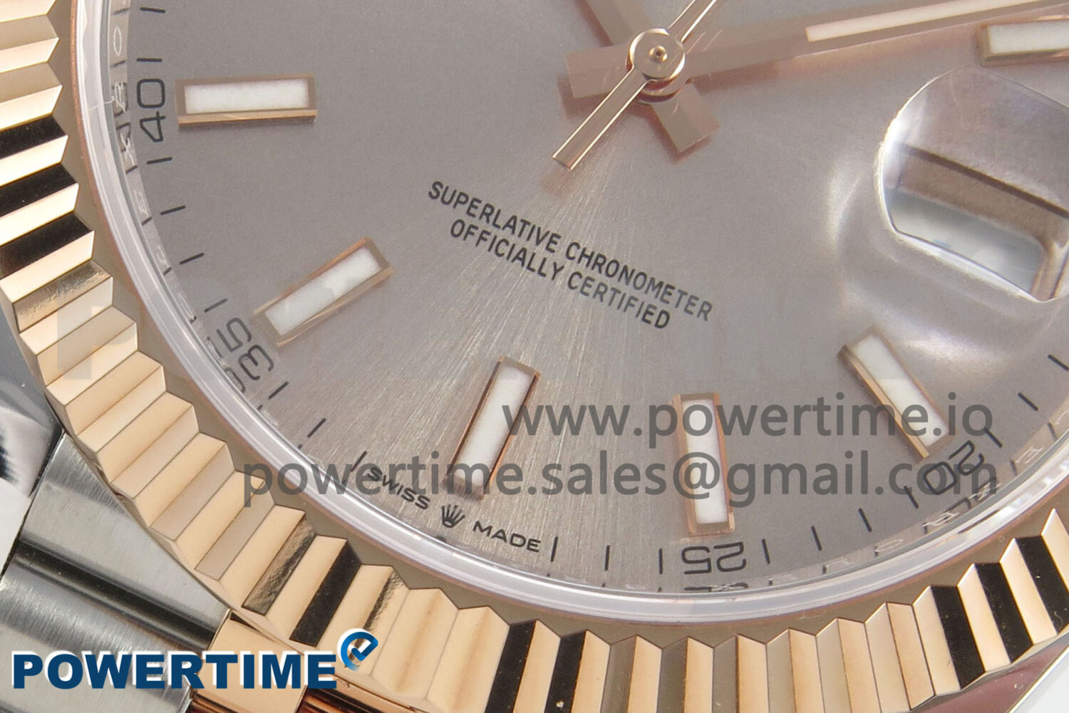 DateJust 41 126331 SS/RG ARF 1:1 Best Edition RG Stick Dial on Jubilee Bracelet SH3235 (Weighted) - Image 5