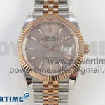 DateJust 41 126331 SS/RG ARF 1:1 Best Edition RG Stick Dial on Jubilee Bracelet SH3235 (Weighted)
