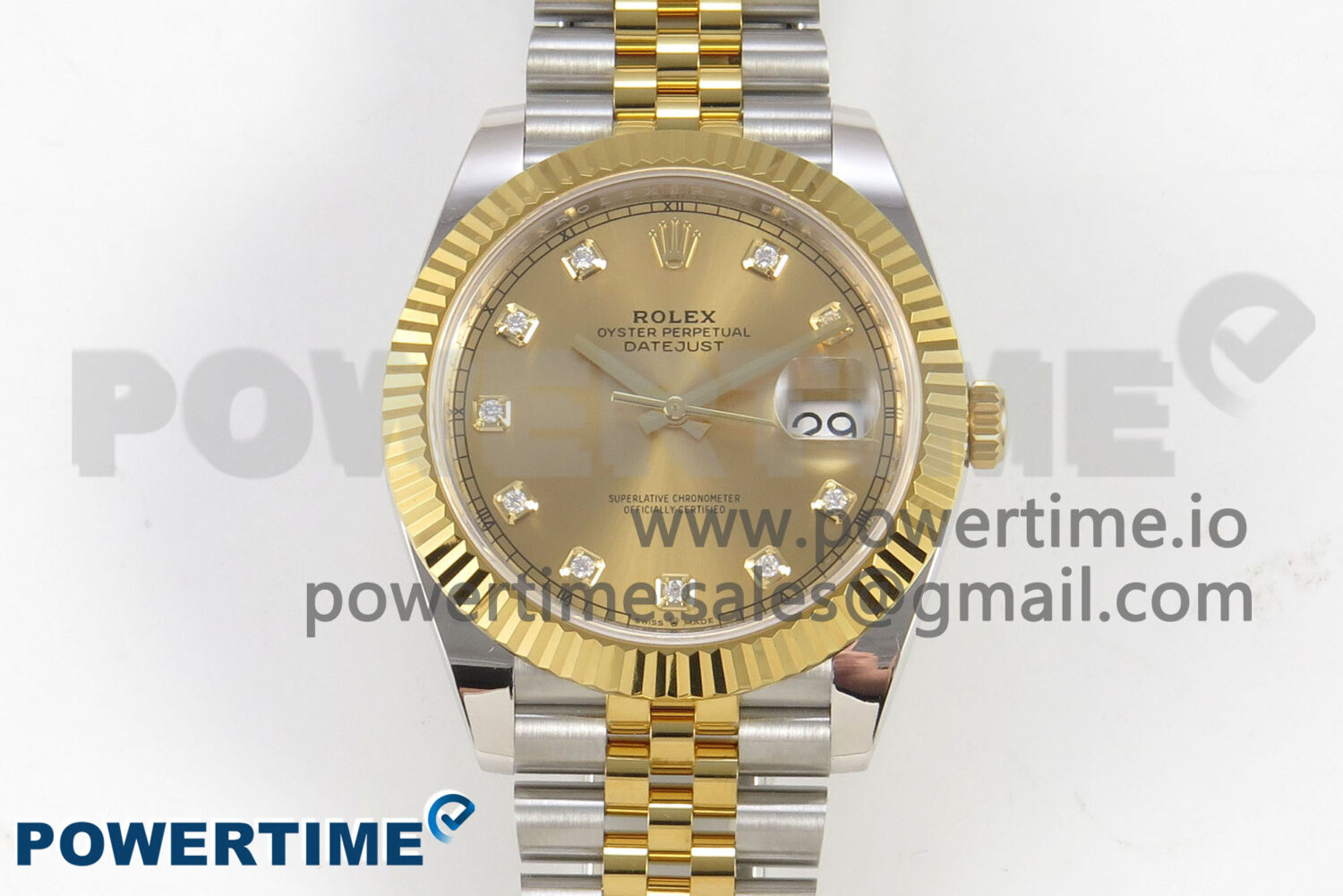 DateJust 41 126333 SS/YG ARF 1:1 Best Edition YG Diamonds Dial on Jubilee Bracelet SH3235 (Weighted) - Image 1