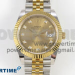 DateJust 41 126333 SS/YG ARF 1:1 Best Edition YG Diamonds Dial on Jubilee Bracelet SH3235 (Weighted)