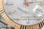 DateJust 41 126331 SS/RG ARF 1:1 Best Edition White Texture Stick Dial on Jubilee Bracelet SH3235 (Weighted) - Image 5