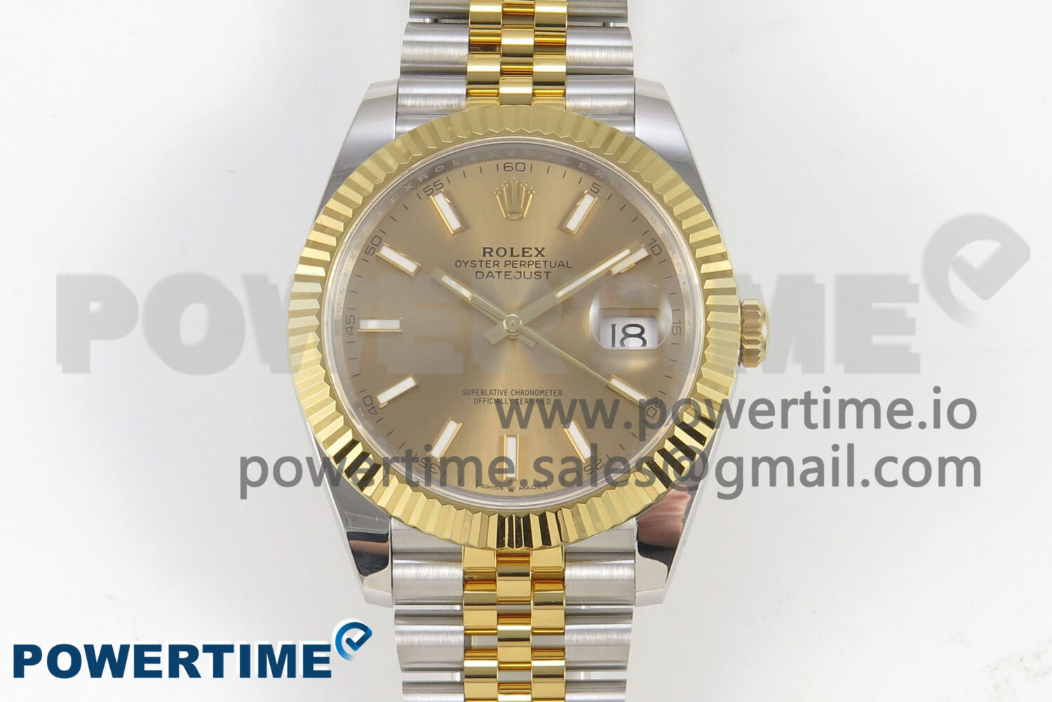 DateJust 41 126333 SS/YG ARF 1:1 Best Edition YG Stick Dial on Jubilee Bracelet SH3235 (Weighted) - Image 1
