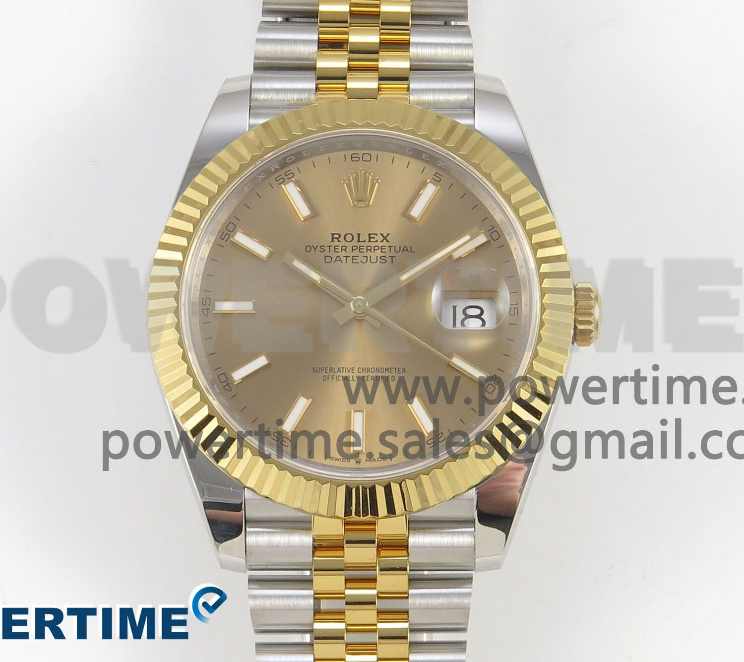 DateJust 41 126333 SS/YG ARF 1:1 Best Edition YG Stick Dial on Jubilee Bracelet SH3235 (Weighted)