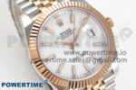 DateJust 41 126331 SS/RG ARF 1:1 Best Edition White Stick Dial on Jubilee Bracelet SH3235 (Weighted) - Image 2