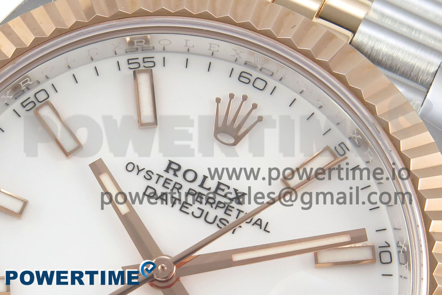 DateJust 41 126331 SS/RG ARF 1:1 Best Edition White Stick Dial on Jubilee Bracelet SH3235 (Weighted) - Image 4
