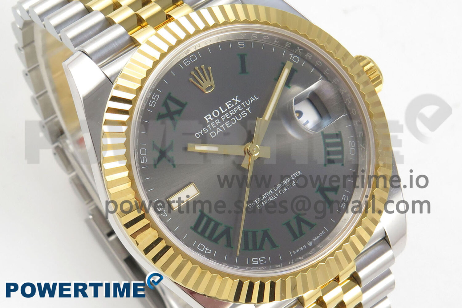 DateJust 41 126333 SS/YG ARF 1:1 Best Edition Gray Roman Dial on Jubilee Bracelet SH3235 (Weighted) - Image 2