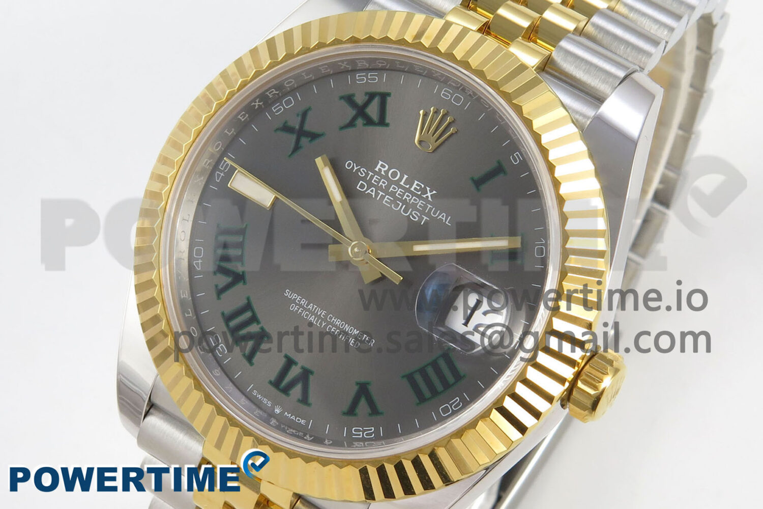 DateJust 41 126333 SS/YG ARF 1:1 Best Edition Gray Roman Dial on Jubilee Bracelet SH3235 (Weighted) - Image 3