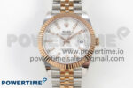 DateJust 41 126331 SS/RG ARF 1:1 Best Edition White Stick Dial on Jubilee Bracelet SH3235 (Weighted)