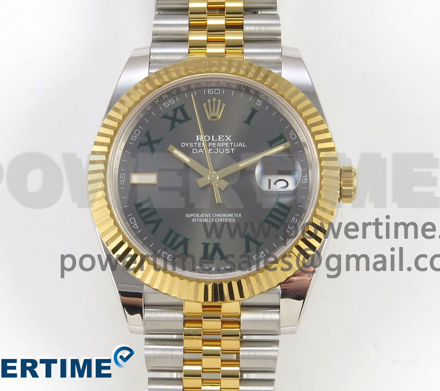 DateJust 41 126333 SS/YG ARF 1:1 Best Edition Gray Roman Dial on Jubilee Bracelet SH3235 (Weighted)