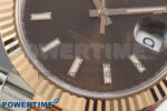 DateJust 41 126331 SS/RG ARF 1:1 Best Edition Brown Stick Dial on Jubilee Bracelet SH3235 (Weighted) - Image 5