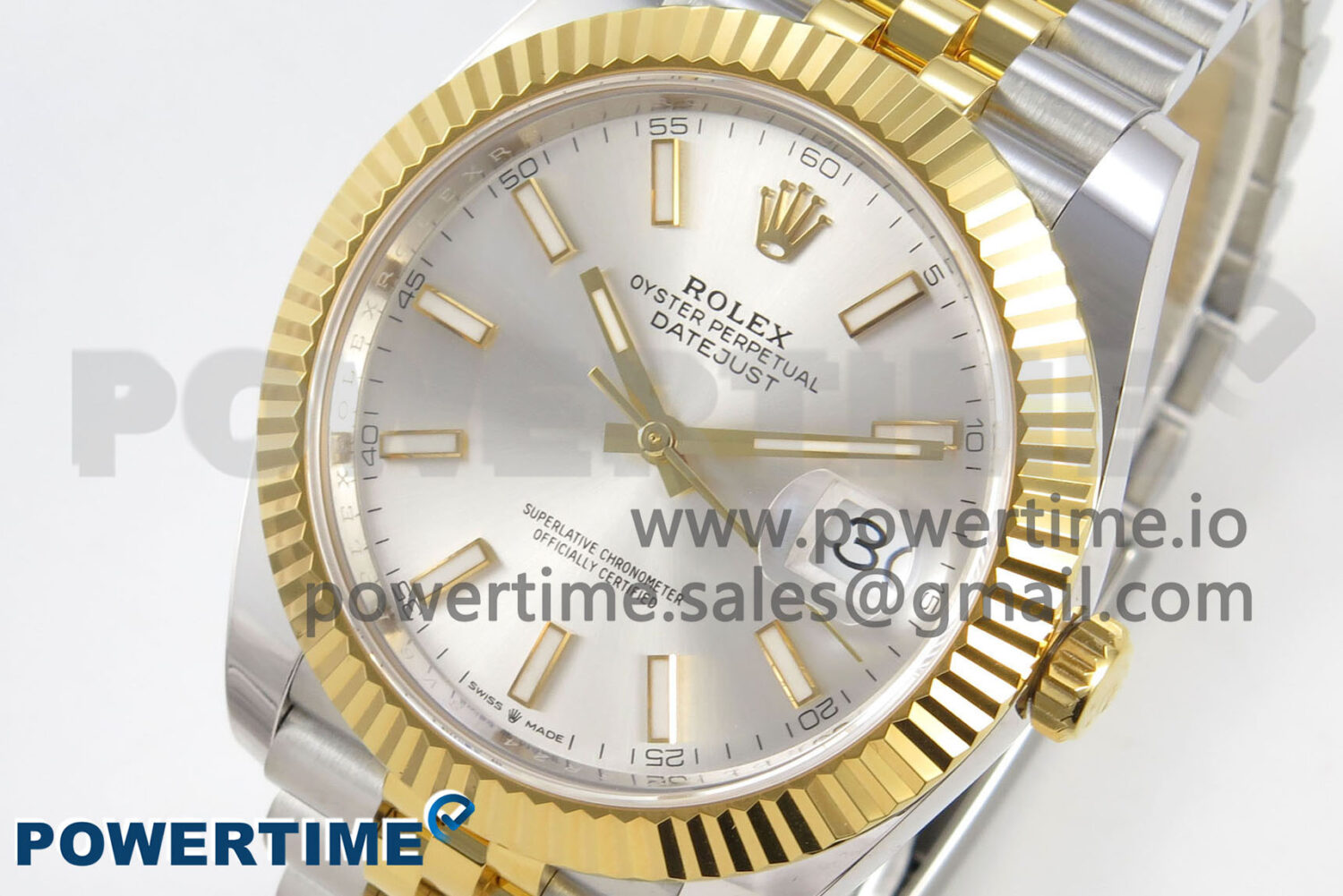 DateJust 41 126333 SS/YG ARF 1:1 Best Edition Silver Stick Dial on Jubilee Bracelet SH3235 (Weighted) - Image 3