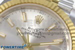 DateJust 41 126333 SS/YG ARF 1:1 Best Edition Silver Stick Dial on Jubilee Bracelet SH3235 (Weighted) - Image 4