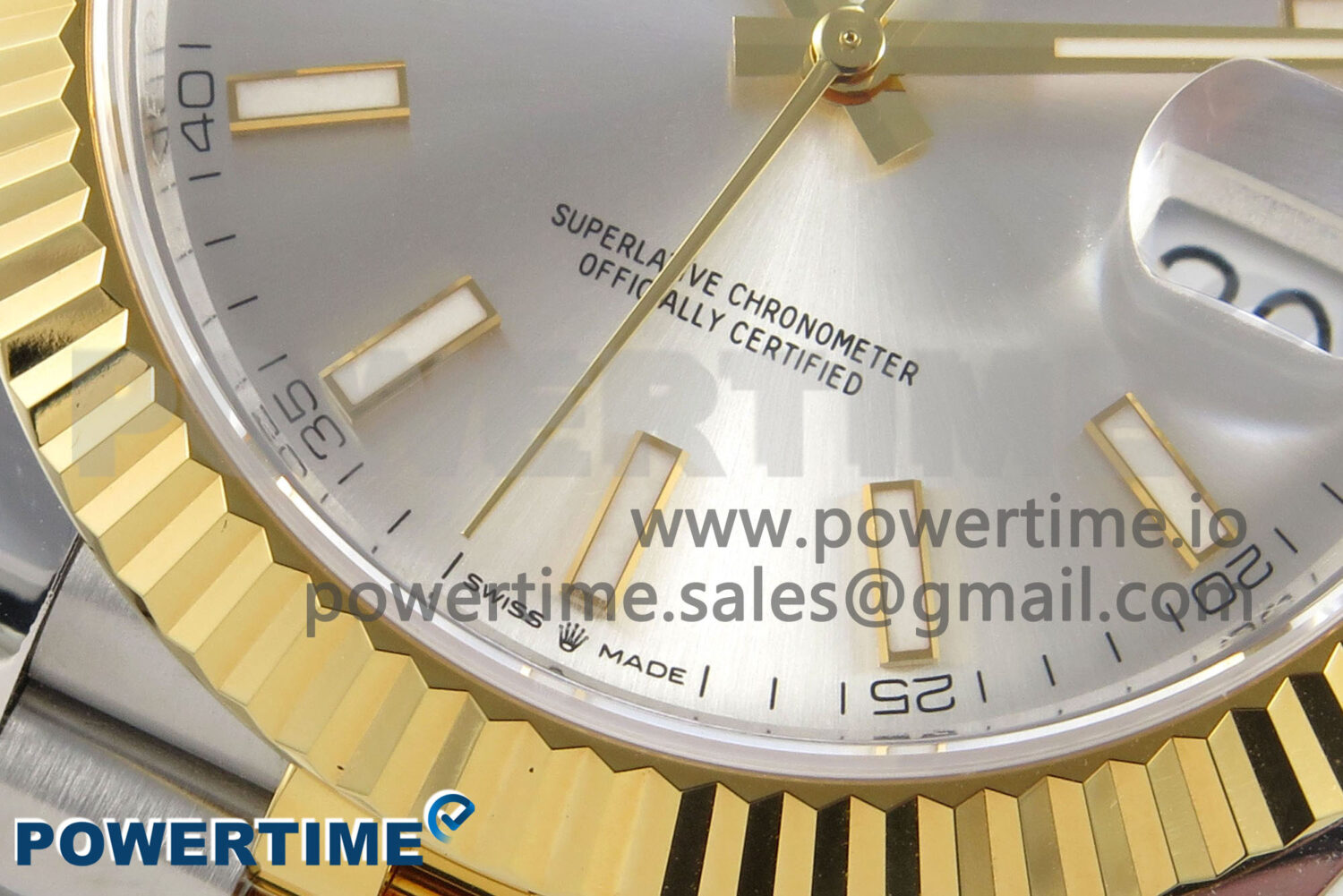 DateJust 41 126333 SS/YG ARF 1:1 Best Edition Silver Stick Dial on Jubilee Bracelet SH3235 (Weighted) - Image 5