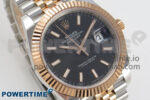 DateJust 41 126331 SS/RG ARF 1:1 Best Edition Black Stick Dial on Jubilee Bracelet SH3235 (Weighted) - Image 2