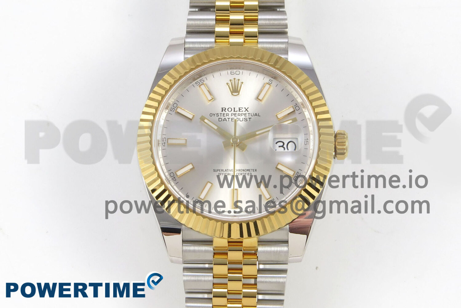 DateJust 41 126333 SS/YG ARF 1:1 Best Edition Silver Stick Dial on Jubilee Bracelet SH3235 (Weighted) - Image 1