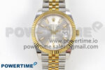 DateJust 41 126333 SS/YG ARF 1:1 Best Edition Silver Stick Dial on Jubilee Bracelet SH3235 (Weighted)