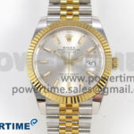DateJust 41 126333 SS/YG ARF 1:1 Best Edition Silver Stick Dial on Jubilee Bracelet SH3235 (Weighted)