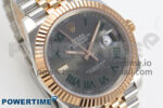 DateJust 41 126331 SS/RG ARF 1:1 Best Edition Gray Roman Dial on Jubilee Bracelet SH3235 (Weighted) - Image 2